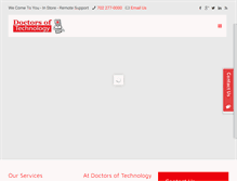 Tablet Screenshot of doctorsoftechnology.com